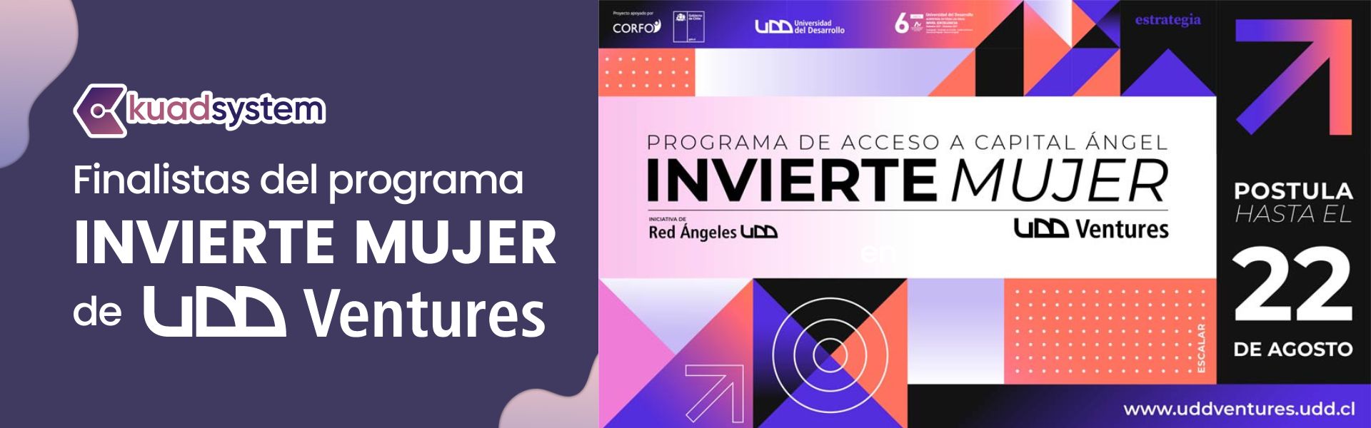 KUAD System finalista en el programa Invierte Mujer thumbnail